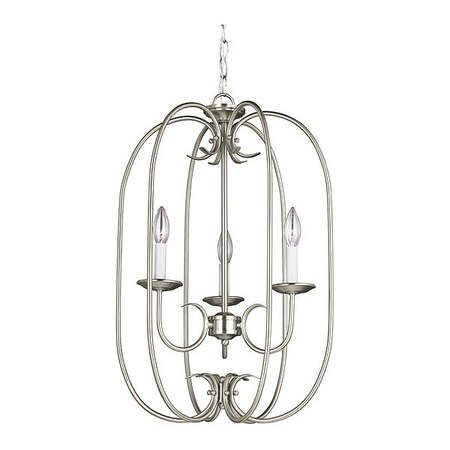 Sea Gull Three Light Hall/Foyer, Brushed Nickel 51806EN-962