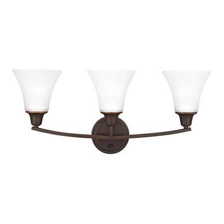 Sea Gull Three Light Wall/Bath, Autumn Bronze, Width: 25" 4413203EN3-715