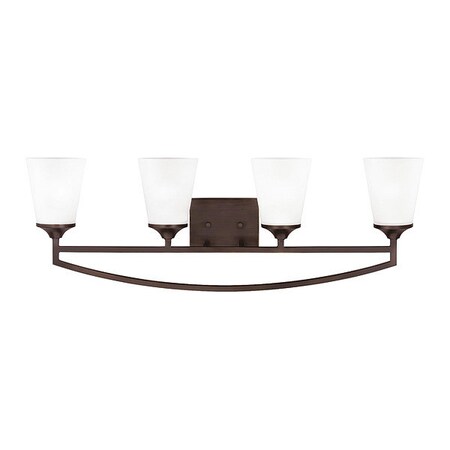 Sea Gull Four Light Wall/ Bath, Burnt Sienna 4424504EN-710