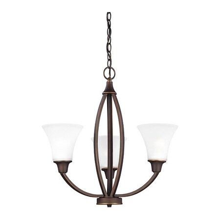 Sea Gull Three Light Chandelier, Autumn Bronze 3113203-715