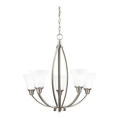 Sea Gull Five Light Chandelier, Brushed Nickel 3113205EN3-962