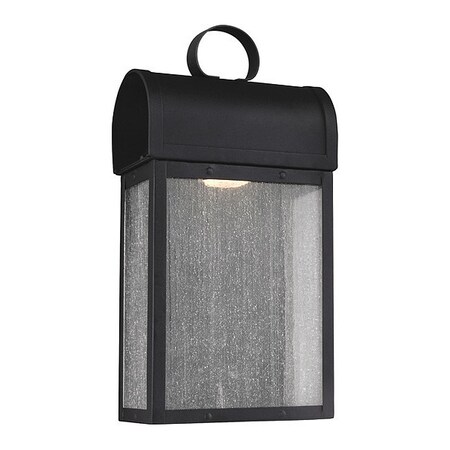 Sea Gull LED Outdoor Wall Lantern, Medium, Black 8614891S-12
