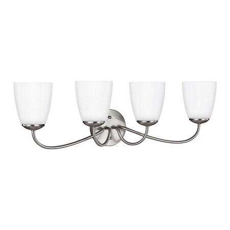 Sea Gull Four Light Wall/Bath, Brushed Nickel 4416604EN-962