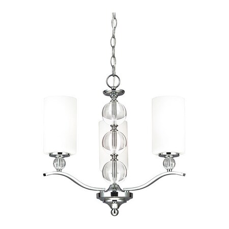 Sea Gull Three Light Chandelier, Chrome 3113403-05