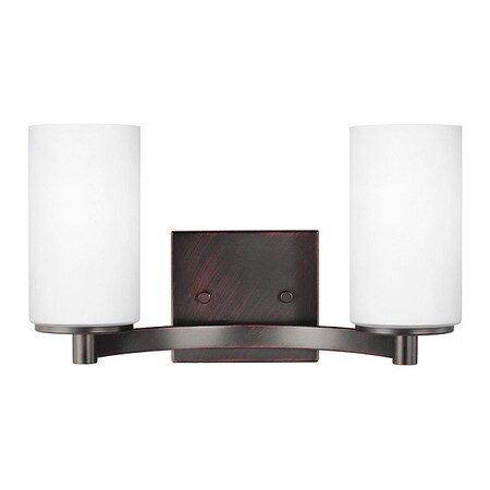 Sea Gull Two Light Wall/Bath, Burnt Sienna, Height: 7-7/8" 4439102EN3-710