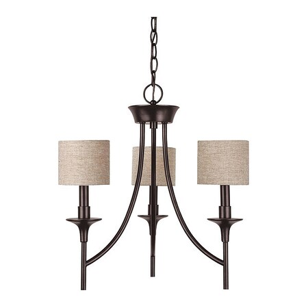 Sea Gull Three Light Chandelier, Burnt Sienna 31932-710