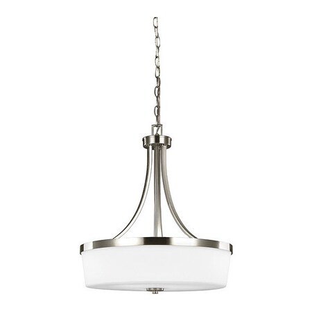 Sea Gull Three Light Pendant, Brushed Nickel 6639103-962