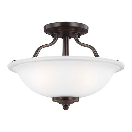 Sea Gull Two Light Semi-Flush, Heirloom Bronze 7739002-782
