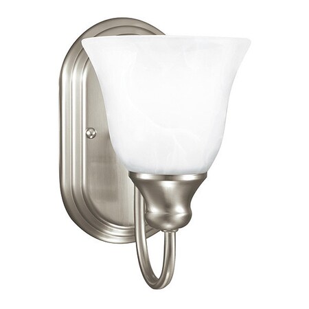 Sea Gull One Light Wall/Bath Sconce, Brushed Nic, Width: 5-1/2" 41939EN3-962