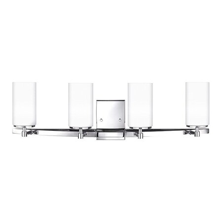 Sea Gull Four Light Wall/Bath, Chrome 4424604EN-05