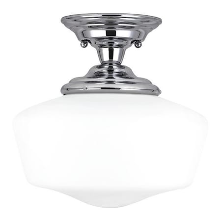 Sea Gull One Light Semi-Flush Mount, Large, Chrome 77437EN3-05