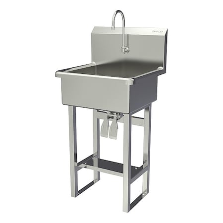 Sani-Lav Wash Station, 23"x20.5"x46.5", SS 524FK2