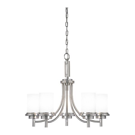 Sea Gull Five Light Chandelier, Brushed Nickel 31661-962