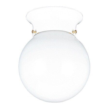 Sea Gull One Light Ceiling, Flush Mount, White 5366EN3-15