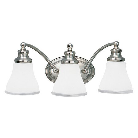 Sea Gull Three Light Wall/Bath, Two Tone Nickel 40011-773
