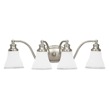 Sea Gull Four Light Wall/Bath, Two Tone Nickel 40012EN-773
