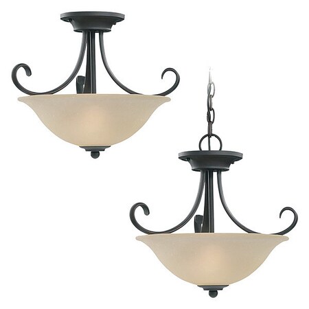 Sea Gull Two Light Pendant, Semi-Flush, Convertible 51120-820