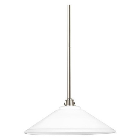 Sea Gull One Light Pendant, Brushed Nickel, Height: 5-7/8" 6513001EN3-962