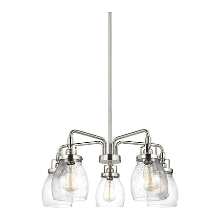 Sea Gull Five Light Chandelier, Brushed Nickel 3114505-962