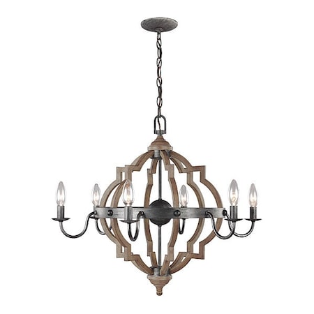 Sea Gull Six Light Chandelier, Stardust 3124906EN-846