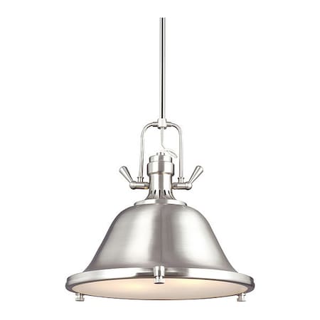 Sea Gull Two Light Pendant, Brushed Nickel, Height: 15-1/2" 6514402-962