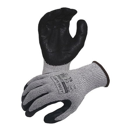 Azusa Safety Cut-Resistant Work Gloves, Cut Level A3 , Dipped , Foam Nitrile , Textured-Foam , L 1 PR AZNBR009-L