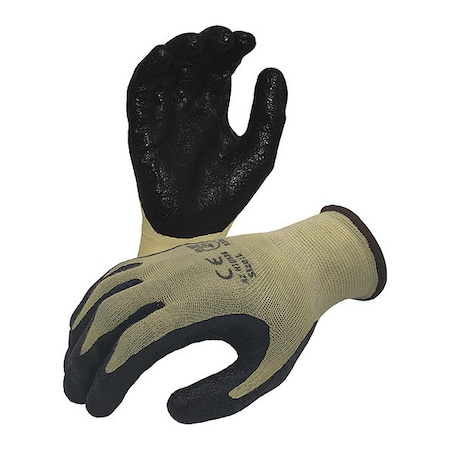 Azusa Safety Cut Resistant Work Gloves, Cut Level A2 , Dipped , Foam Nitrile , Tacky-Foam , XS 1 PR N10528