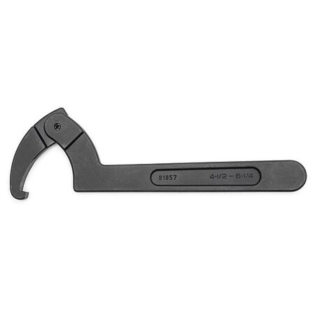 Gearwrench 4-1/2" to 6-1/4" Adjustable Hook Black Oxide Spanner Wrench 81857