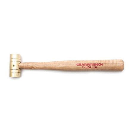 Gearwrench 8 oz. Brass Hammer with Hickory Handle 81-110G