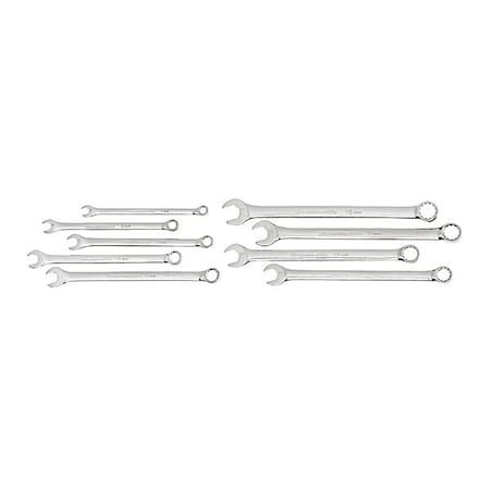 Gearwrench 9 Piece 12 Point Long Pattern Combination Metric Wrench Set with Tool Roll 81932