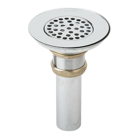 Elkay 3-1/2" Drain Type 304 Stainless Steel Body Strainer and Tailpiece LK18B