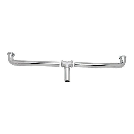 Elkay 1-1/2" O.D Pipe Dia., Brass, Drain Fitting Center Outlet LK52