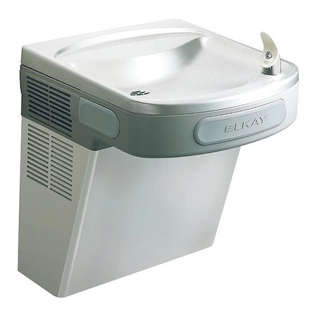 Elkay On-Wall Single Drinking Fountain, 1 Level, 19 in D, 19 13/16 in H, 18 3/8 in W EZS8S