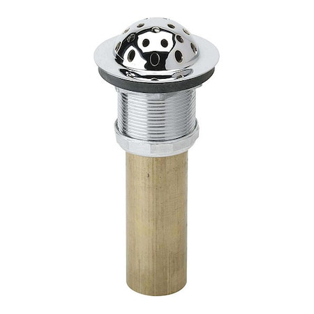 Elkay 1-1/2" O.D Pipe Dia., Chrome Plated Brass, Drain Fitting and Strainer LK177