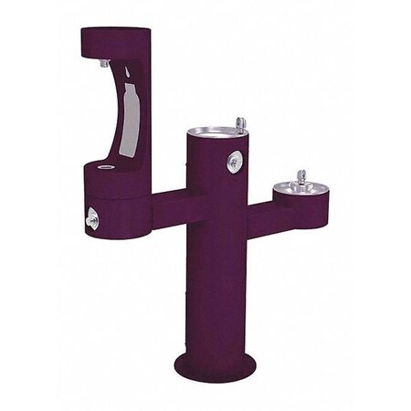 Elkay Bottle Fill Station, 3-Lev Ped, Purp 3 Levels, Purple, Outdoor 4430BF1MFRKPUR