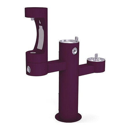 Elkay EZH20 Bottle Filling Station, Pedstl, Prpl 3 Levels, Purple, Outdoor LK4430BF1MPUR