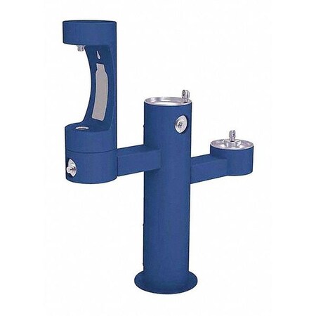 Elkay Bottle Fill Station, 3-Lev Ped, Blu 3 Levels, Blue, Outdoor 4430BF1MFRKBLU