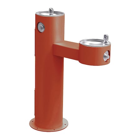 Elkay Pedestal Drinking Fountain, 2 Level, 14" D, 40.3125" H, 31" W LK4420FRKTER