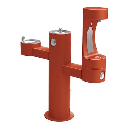 Elkay EZH20 Bottle Filling Station, Pedstl, Tct 3 Levels, Terracotta, Outdoor LK4430BF1LTER