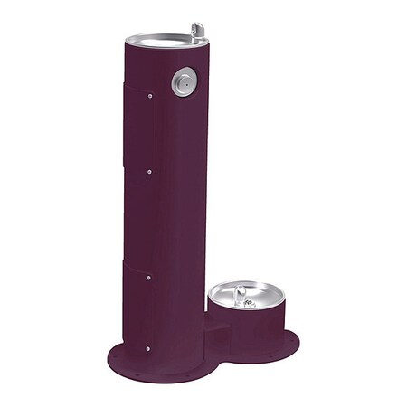 Elkay Floor Mount/Freestanding, 1 Level Drinking Fountain 4400DBPUR