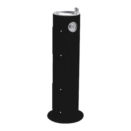 Elkay Pedestal Drinking Fountain, 1 Level, 14" D, 40.3125" H, 14" W LK4400BLK