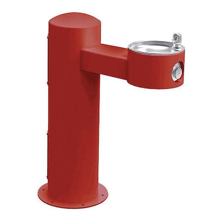 Elkay Pedestal Drinking Fountain, 1 Level, 14" D, 36.66" H, 31" W LK4410RED