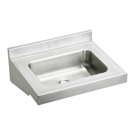 Elkay Wall Hung Lavatory Sink, SS, 22x19x5, 1/2", No. of Bowls: 1 ELV22190