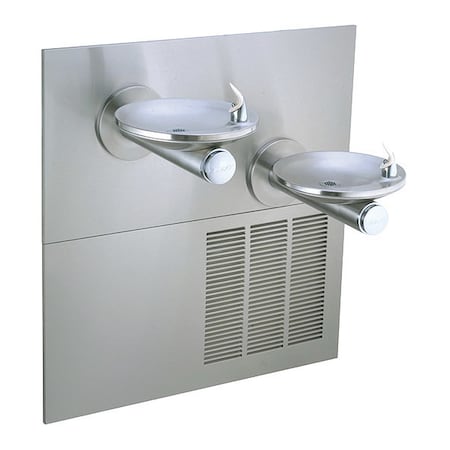 Elkay Wall Mount Drinking Fountain, 2 Level, 38.5" D, 40.8125" H, 19" W LRPBM28K