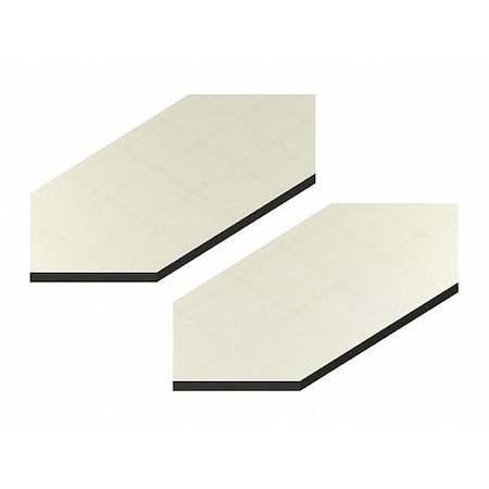 Mirredge Seam Plates, 4 in L, 2 in W, 1/8 in H, Mirror 32202