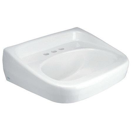 Zurn Bathroom Sink 20 in x 18 in, 1, 2, Wall Mount, Vitreous china Z5344