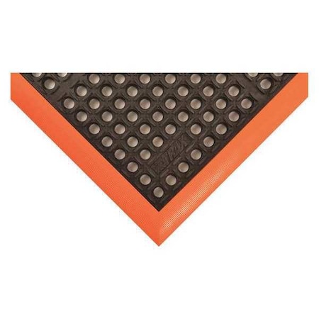 Notrax Antifatigue Mat, 64 in L x 40 in W, 3/4 in Thickness, Rubber, Mini-Diamond Studded Top, Black 514S4064OB