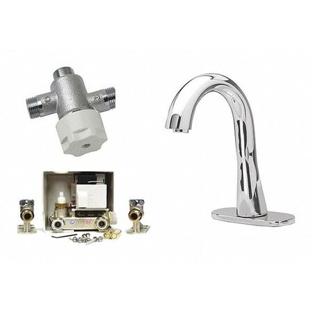 Toto Sensor Single Hole Mount, 1 Hole Mid Arc Bathroom Faucet, Polished chrome TEL155-D10ET#CP