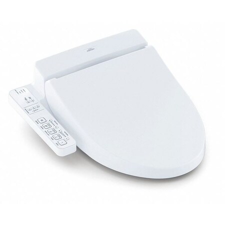 Toto Bidet Seat, With Cover, Plastic, Elongated, White SW2034#01