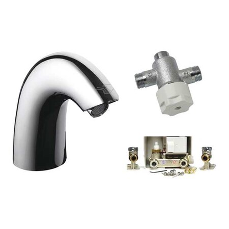 Toto Sensor Single Hole Mount, 1 Hole Mid Arc Bathroom Faucet, Polished chrome TEL105-C20ET#CP